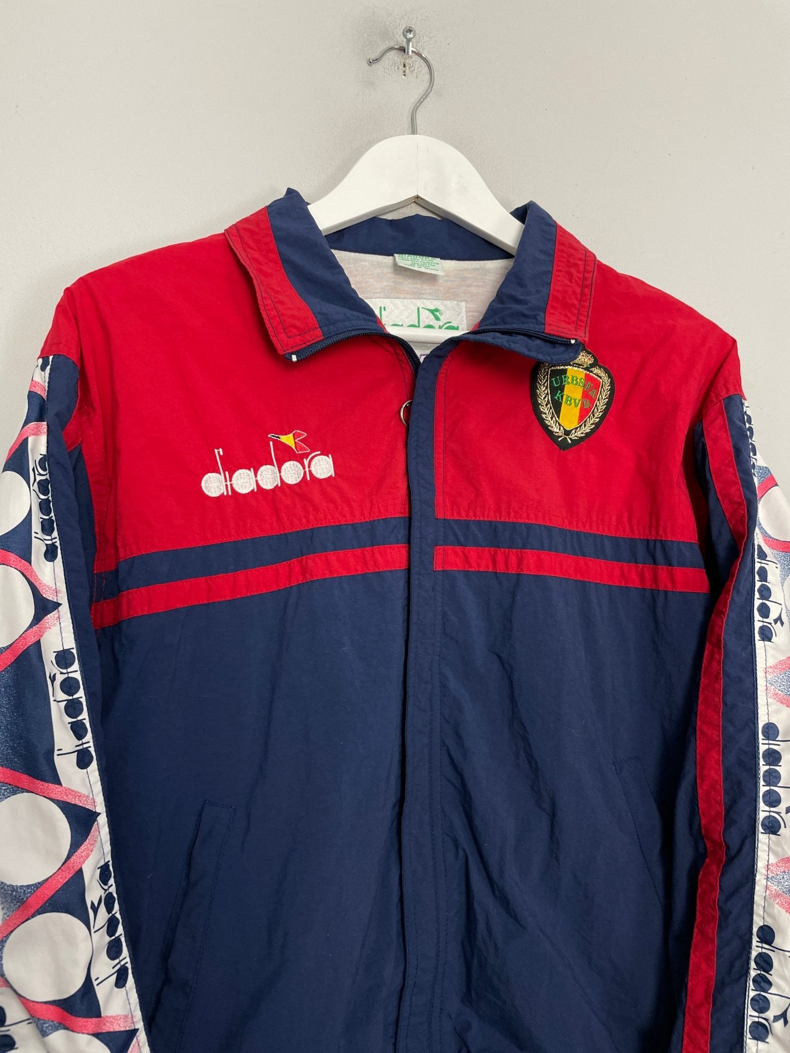 Shop 1997/98 BELGIUM TRACK JACKET (S) DIADORA, classic football shirts, vintage football shirts & retro soccer jerseys at Cult Kits
