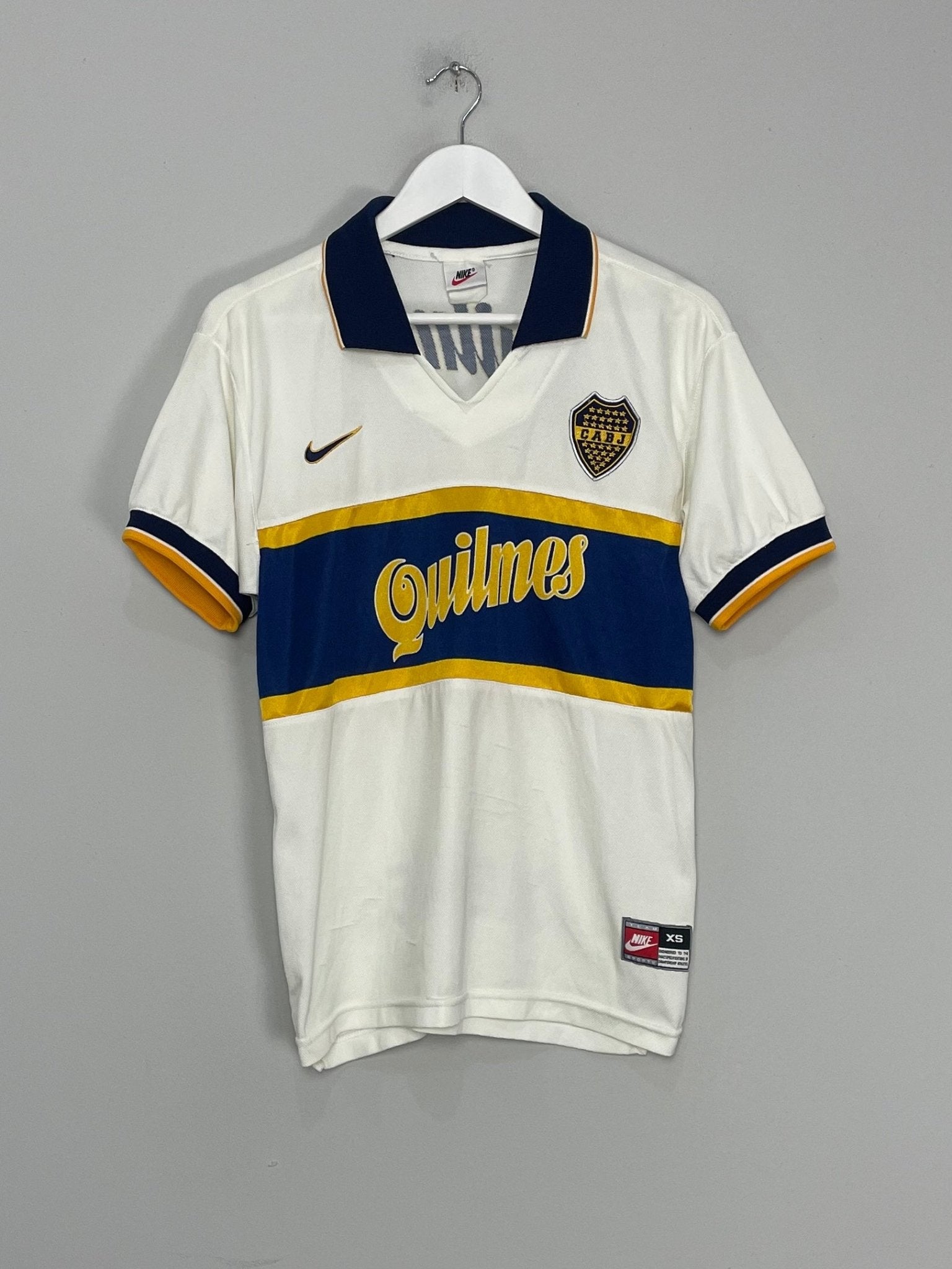 Shop 1997/98 BOCA JUNIORS AWAY SHIRT (XS) NIKE, classic football shirts, vintage football shirts & retro soccer jerseys at Cult Kits