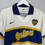 Shop 1997/98 BOCA JUNIORS AWAY SHIRT (XS) NIKE, classic football shirts, vintage football shirts & retro soccer jerseys at Cult Kits