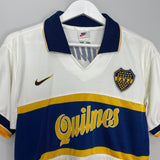 Shop 1997/98 BOCA JUNIORS AWAY SHIRT (XS) NIKE, classic football shirts, vintage football shirts & retro soccer jerseys at Cult Kits