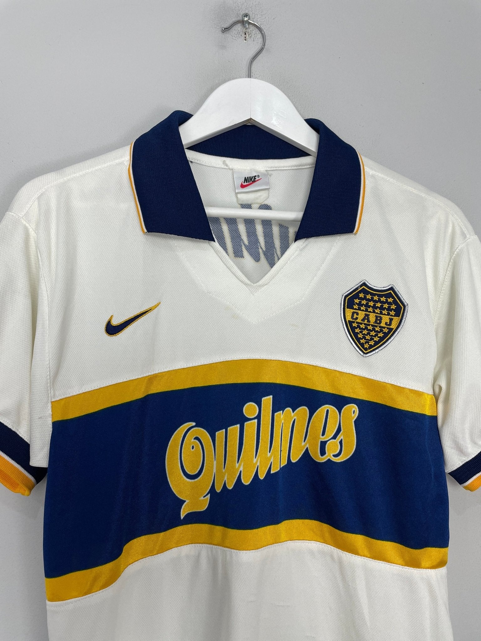 Shop 1997/98 BOCA JUNIORS AWAY SHIRT (XS) NIKE, classic football shirts, vintage football shirts & retro soccer jerseys at Cult Kits