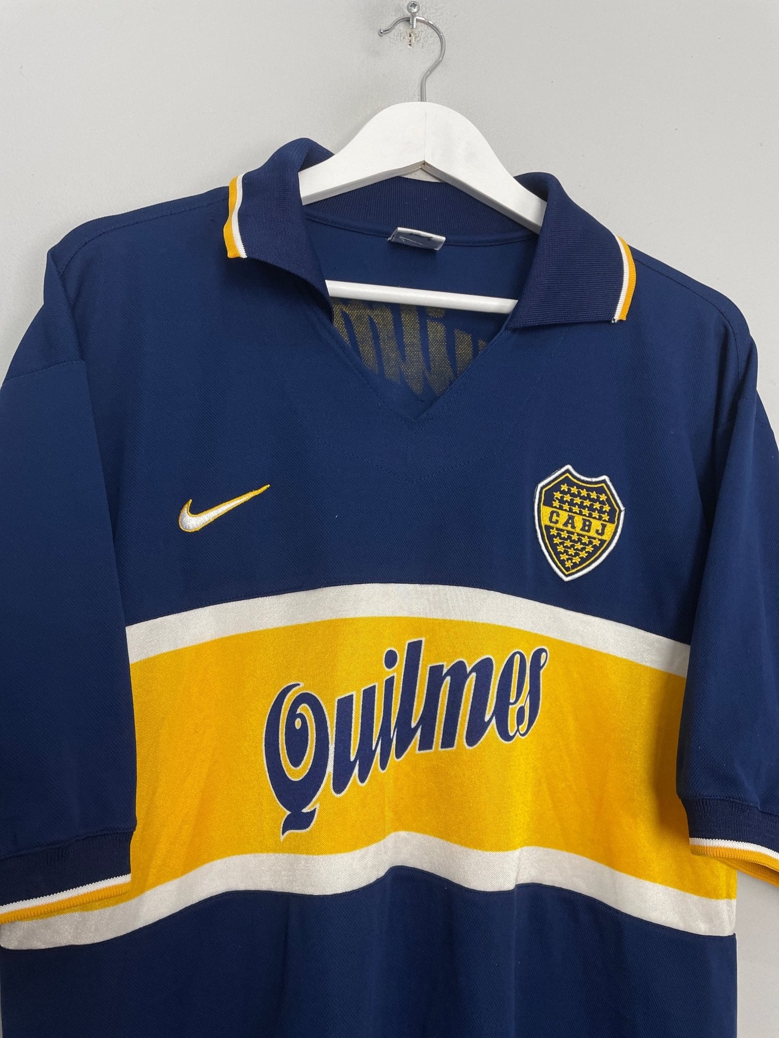 Shop 1997/98 BOCA JUNIORS HOME SHIRT (XL) NIKE, classic football shirts, vintage football shirts & retro soccer jerseys at Cult Kits