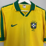Shop 1997/98 BRAZIL RONALDO #9 HOME SHIRT (M) NIKE, classic football shirts, vintage football shirts & retro soccer jerseys at Cult Kits