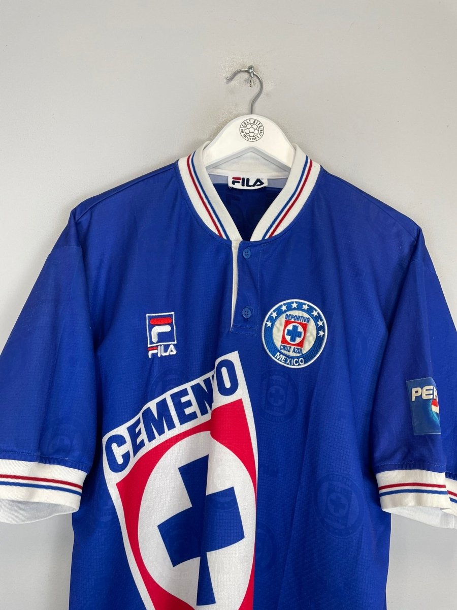 1997/98 CRUZ AZUL HOME SHIRT (XL) FILA - Cult Kits - XL - Buy Vintage Football Shirts, Authentic Retro Football Shirts For Sale, Classic Football Shirts & Soccer Jersey