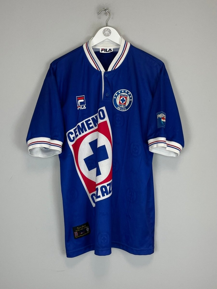 1997/98 CRUZ AZUL HOME SHIRT (XL) FILA - Cult Kits - XL - Buy Vintage Football Shirts, Authentic Retro Football Shirts For Sale, Classic Football Shirts & Soccer Jersey