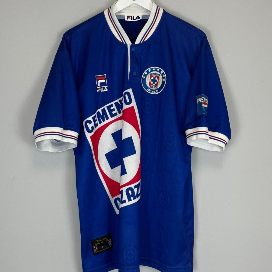 1997/98 CRUZ AZUL HOME SHIRT (XL) FILA - Cult Kits - XL - Buy Vintage Football Shirts, Authentic Retro Football Shirts For Sale, Classic Football Shirts & Soccer Jersey