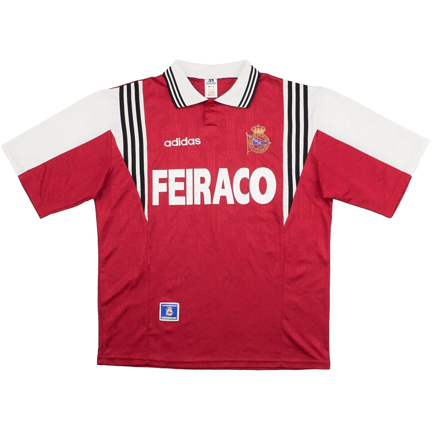 Buy 1997/98 Deportivo La Coruna Away Shirt (L) Adidas ~ Free worldwide shipping ~ Authentic Vintage Football Shirts from Cult Kits