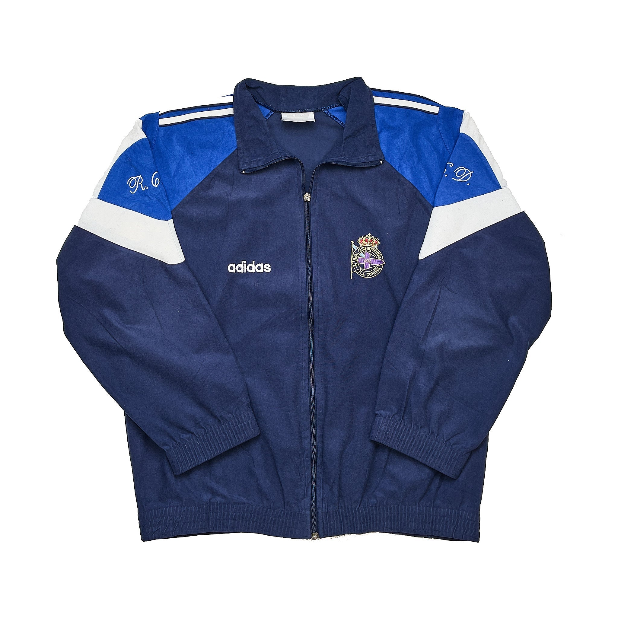 Buy 1997/98 Deportivo La Coruna Track Jacket (M) Adidas ~ Free worldwide shipping ~ Authentic Vintage Football Shirts from Cult Kits
