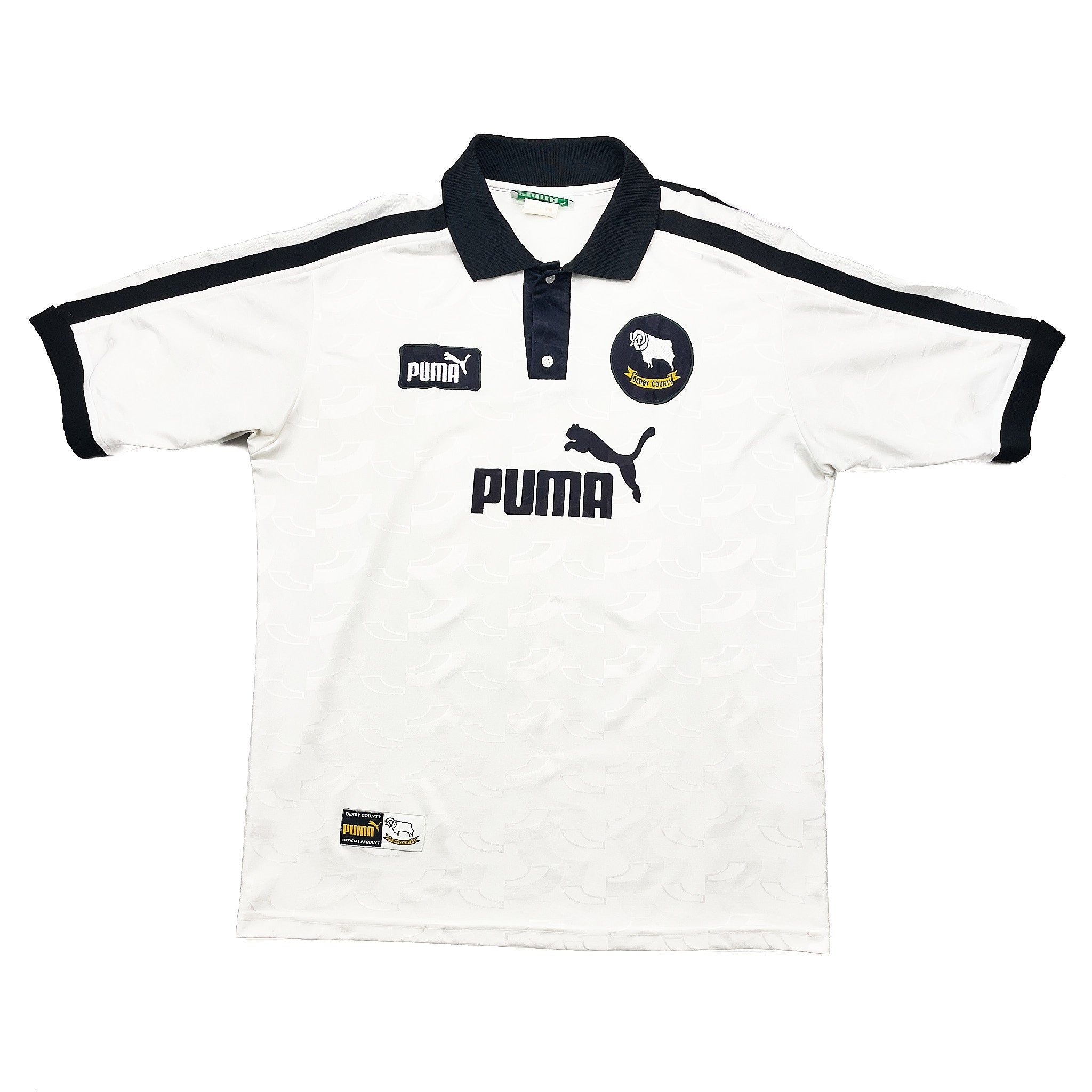 Buy 1997/98 Derby County Wanchope 9 Home Shirt (XL) Puma ~ Free worldwide shipping ~ Authentic Vintage Football Shirts from Cult Kits