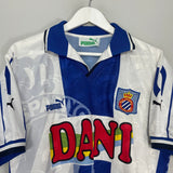 Shop 1997/98 ESPANYOL HOME SHIRT (M) PUMA, classic football shirts, vintage football shirts & retro soccer jerseys at Cult Kits