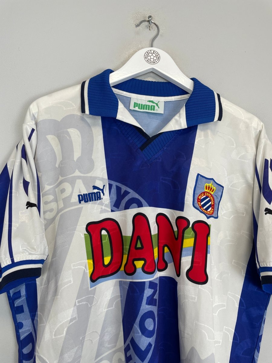 1997/98 ESPANYOL HOME SHIRT (XL) PUMA - Cult Kits - XL - Buy Vintage Football Shirts, Authentic Retro Football Shirts For Sale, Classic Football Shirts & Soccer Jersey