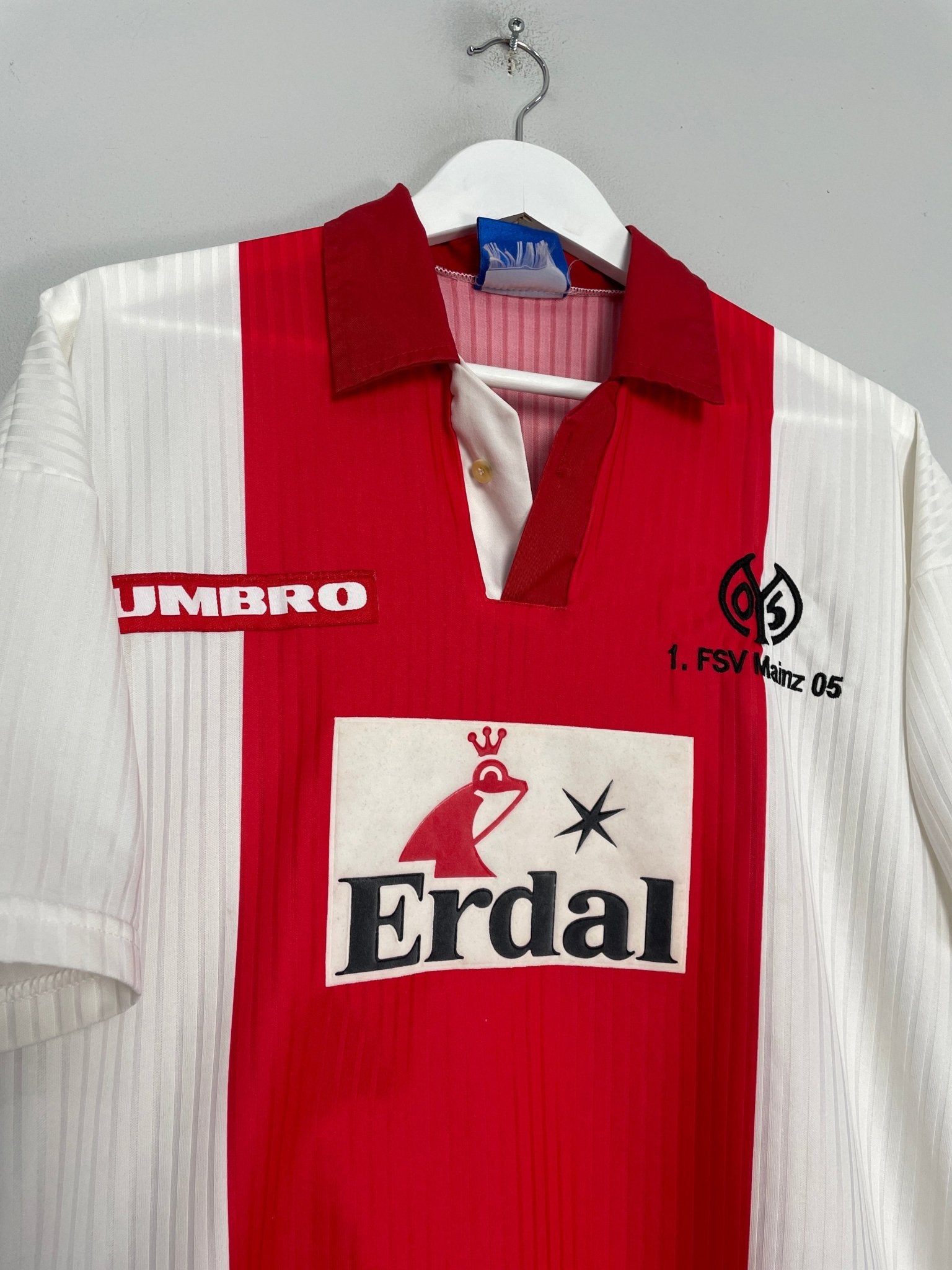 Shop 1997/98 FC MAINZ HOME SHIRT (L) UMBRO, classic football shirts, vintage football shirts & retro soccer jerseys at Cult Kits