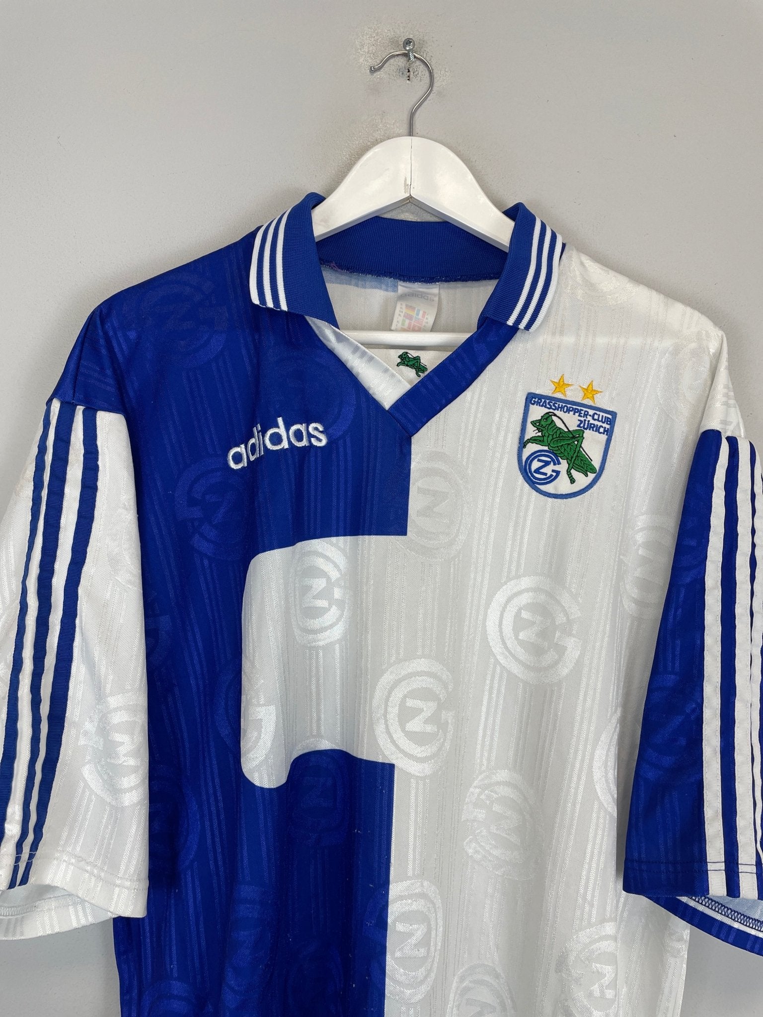 Shop 1997/98 GRASSHOPPERS HOME SHIRT (XL) ADIDAS, classic football shirts, vintage football shirts & retro soccer jerseys at Cult Kits