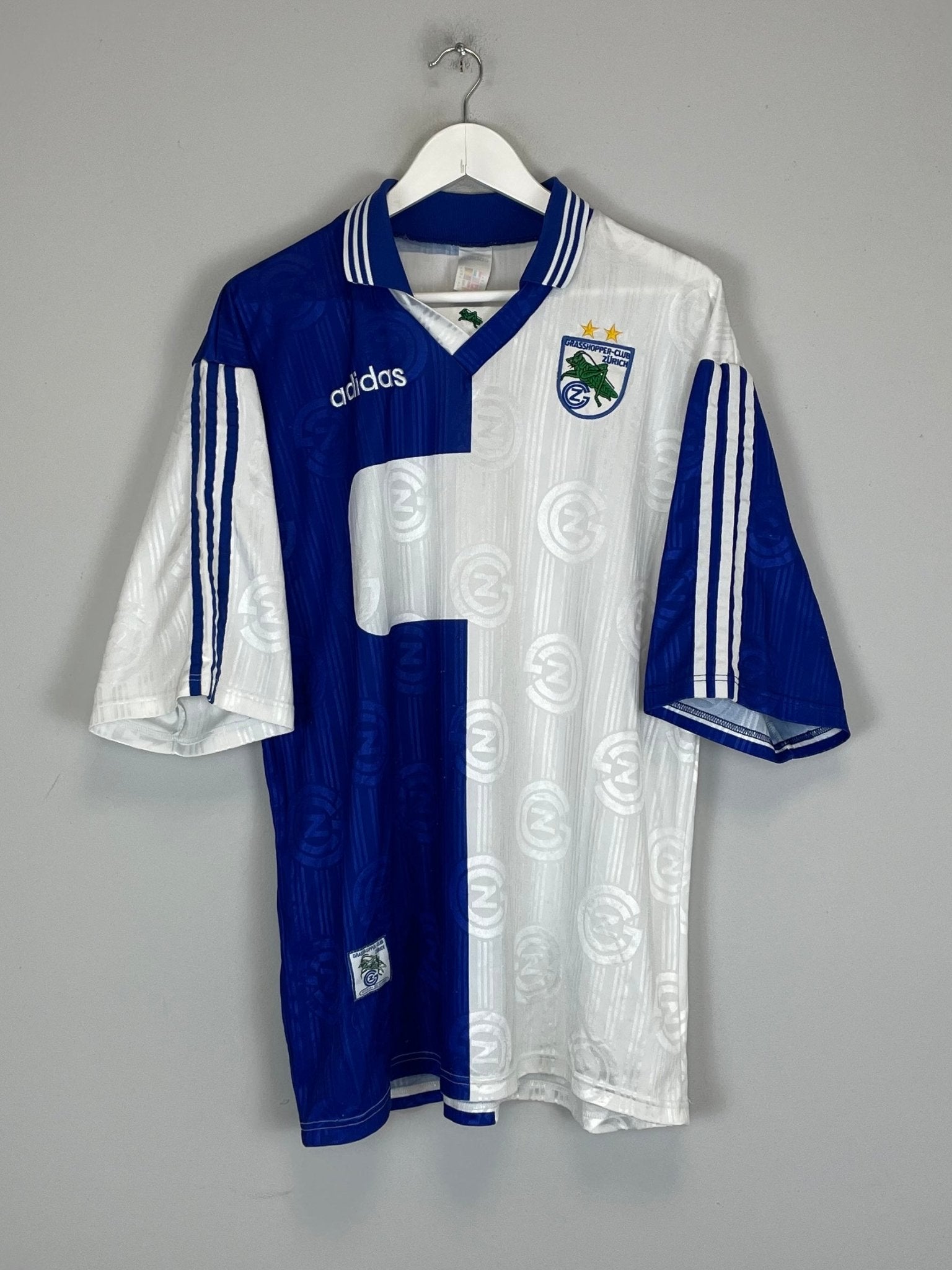 Shop 1997/98 GRASSHOPPERS HOME SHIRT (XL) ADIDAS, classic football shirts, vintage football shirts & retro soccer jerseys at Cult Kits