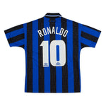 Buy 1997/98 Inter Milan Ronaldo 10 Home Shirt (M) Umbro ~ Free worldwide shipping ~ Authentic Vintage Football Shirts from Cult Kits