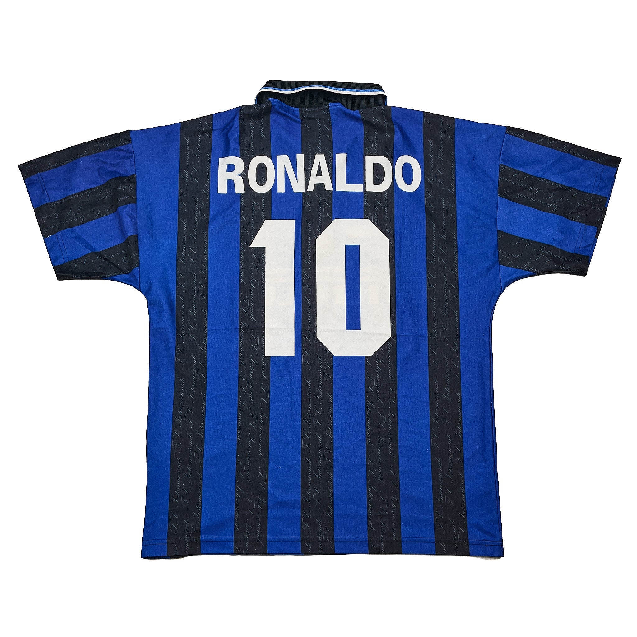 Buy 1997/98 Inter Milan Ronaldo 10 Home Shirt (XL) Umbro ~ Free worldwide shipping available ~ Authentic Vintage Football Shirts from Cult Kits