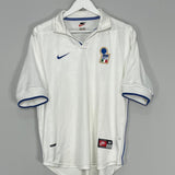 Shop 1997/98 ITALY AWAY SHIRT (M) NIKE, classic football shirts, vintage football shirts & retro soccer jerseys at Cult Kits
