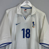 1997/98 ITALY BAGGIO 18 AWAY SHIRT (XL) NIKE - Cult Kits - XL - Buy Vintage Football Shirts, Authentic Retro Football Shirts For Sale, Classic Football Shirts & Soccer Jersey