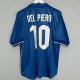 Shop 1997/98 ITALY DEL PIERO #10 HOME SHIRT (L) NIKE, classic football shirts, vintage football shirts & retro soccer jerseys at Cult Kits