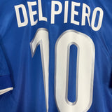 Shop 1997/98 ITALY DEL PIERO #10 HOME SHIRT (M) NIKE, classic football shirts, vintage football shirts & retro soccer jerseys at Cult Kits