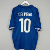 Shop 1997/98 ITALY DEL PIERO #10 HOME SHIRT (XL) NIKE, classic football shirts, vintage football shirts & retro soccer jerseys at Cult Kits