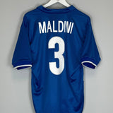 1997/98 ITALY MALDINI 3 HOME SHIRT (L) NIKE - Cult Kits - Large - Buy Vintage Football Shirts, Authentic Retro Football Shirts For Sale, Classic Football Shirts & Soccer Jersey