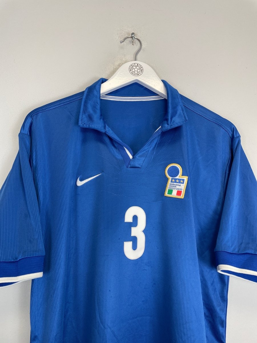 1997/98 ITALY MALDINI 3 HOME SHIRT (L) NIKE - Cult Kits - Large - Buy Vintage Football Shirts, Authentic Retro Football Shirts For Sale, Classic Football Shirts & Soccer Jersey