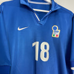 Shop 1997/98 ITALY R.BAGGIO #18 HOME SHIRT (XL) NIKE, classic football shirts, vintage football shirts & retro soccer jerseys at Cult Kits
