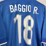 Shop 1997/98 ITALY R.BAGGIO #18 HOME SHIRT (XL) NIKE, classic football shirts, vintage football shirts & retro soccer jerseys at Cult Kits