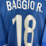 Shop 1997/98 ITALY R.BAGGIO #18 HOME SHIRT (XL) NIKE, classic football shirts, vintage football shirts & retro soccer jerseys at Cult Kits