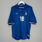 Shop 1997/98 ITALY R.BAGGIO #18 HOME SHIRT (XL) NIKE, classic football shirts, vintage football shirts & retro soccer jerseys at Cult Kits