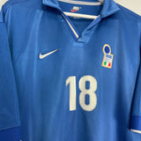 Shop 1997/98 ITALY R.BAGGIO #18 HOME SHIRT (XL) NIKE, classic football shirts, vintage football shirts & retro soccer jerseys at Cult Kits