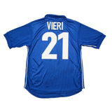 Buy 1997/98 ITALY VIERI 21 HOME SHIRT (M) NIKE ~ Free worldwide shipping available ~ Authentic Vintage Football Shirts from Cult Kits
