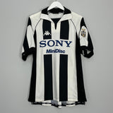 Shop 1997/98 JUVENTUS HOME SHIRT (L) KAPPA, classic football shirts, vintage football shirts & retro soccer jerseys at Cult Kits