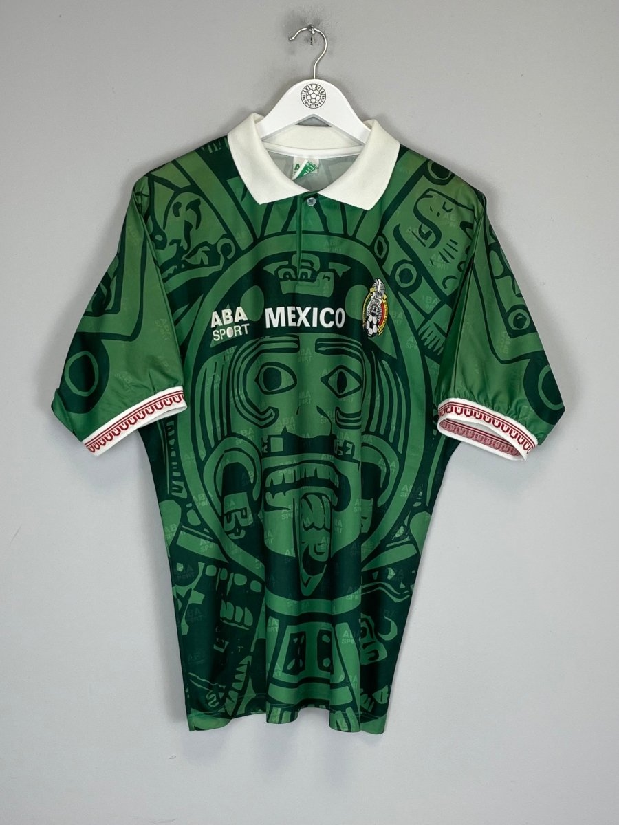 1997/98 MEXICO HOME SHIRT (L) ABA SPORT - Cult Kits - Large - Buy Vintage Football Shirts, Authentic Retro Football Shirts For Sale, Classic Football Shirts & Soccer Jersey