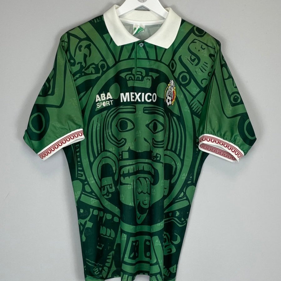 1997/98 MEXICO HOME SHIRT (L) ABA SPORT - Cult Kits - Large - Buy Vintage Football Shirts, Authentic Retro Football Shirts For Sale, Classic Football Shirts & Soccer Jersey