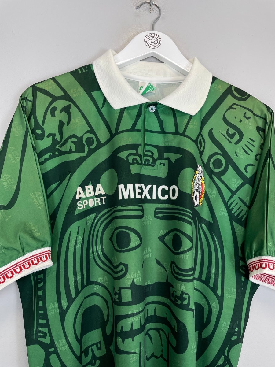 1997/98 MEXICO HOME SHIRT (L) ABA SPORT - Cult Kits - Large - Buy Vintage Football Shirts, Authentic Retro Football Shirts For Sale, Classic Football Shirts & Soccer Jersey