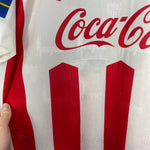 Shop 1997/98 NECAXA #11 HOME SHIRT (L) UMBRO, classic football shirts, vintage football shirts & retro soccer jerseys at Cult Kits