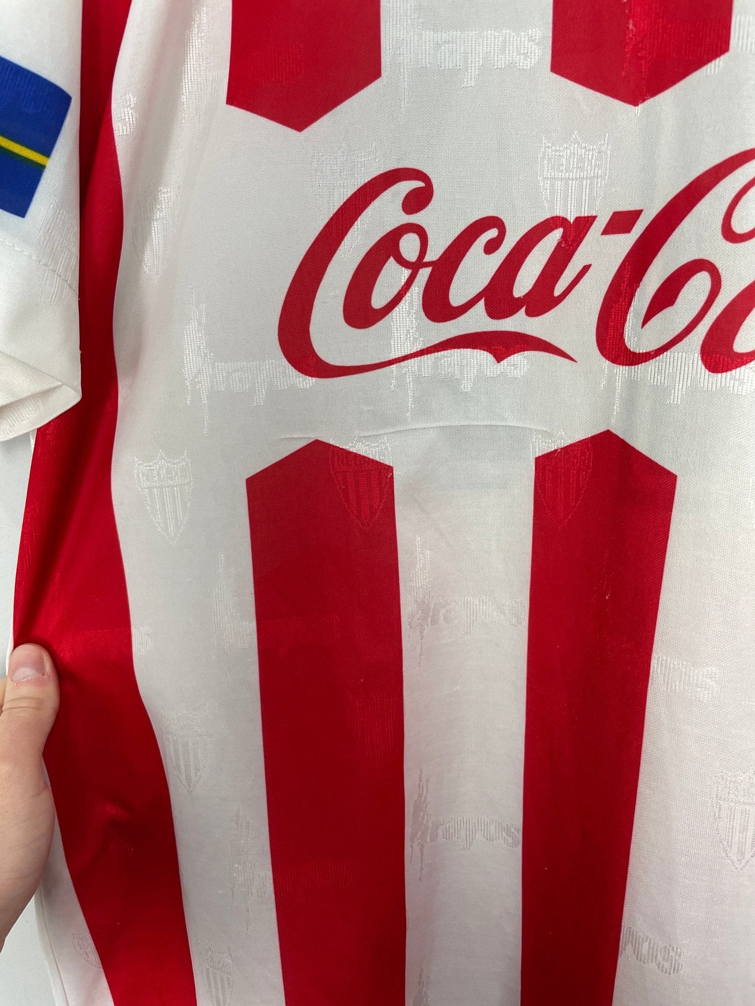 Shop 1997/98 NECAXA #11 HOME SHIRT (L) UMBRO, classic football shirts, vintage football shirts & retro soccer jerseys at Cult Kits