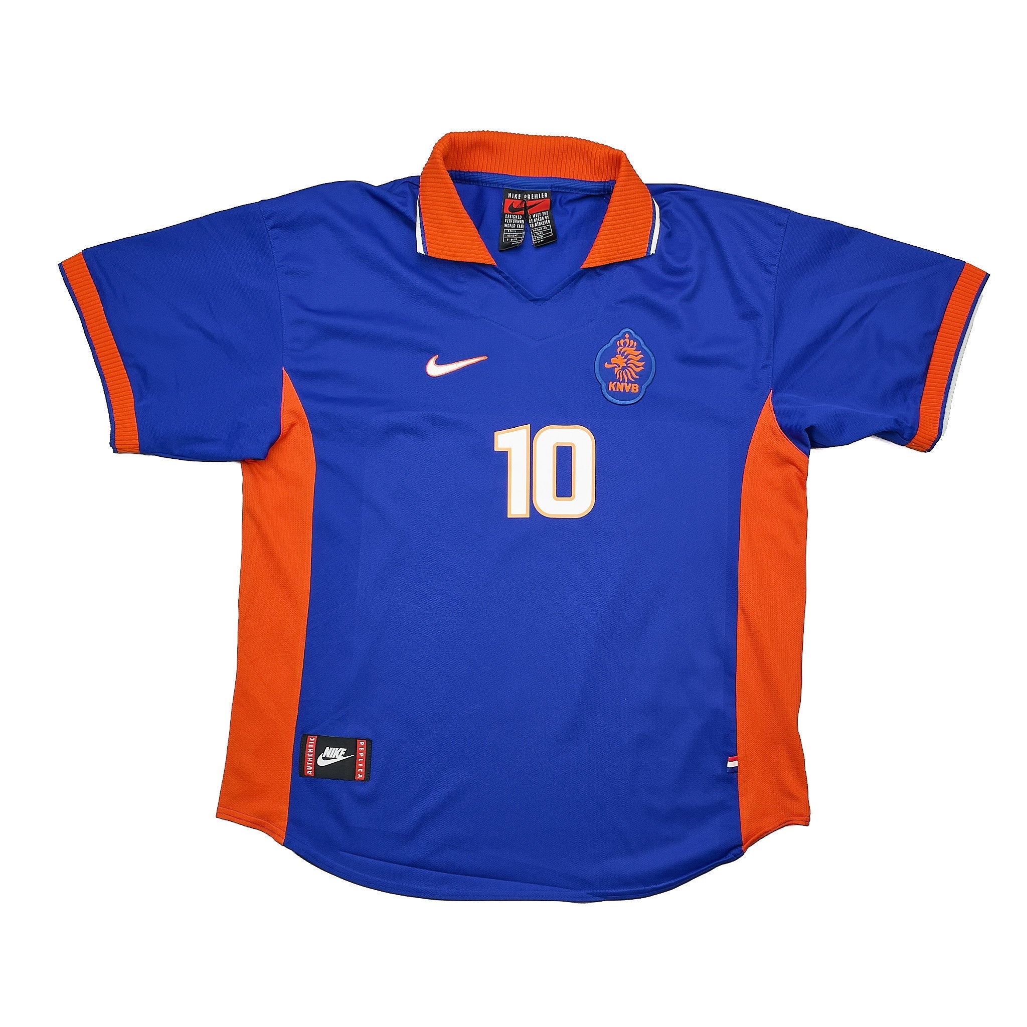 Buy 1997/98 Netherlands 10 Away Shirt (XL) Nike ~ Free worldwide shipping ~ Authentic Vintage Football Shirts from Cult Kits