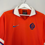 Shop 1997/98 NETHERLANDS HOME SHIRT (M) NIKE, classic football shirts, vintage football shirts & retro soccer jerseys at Cult Kits