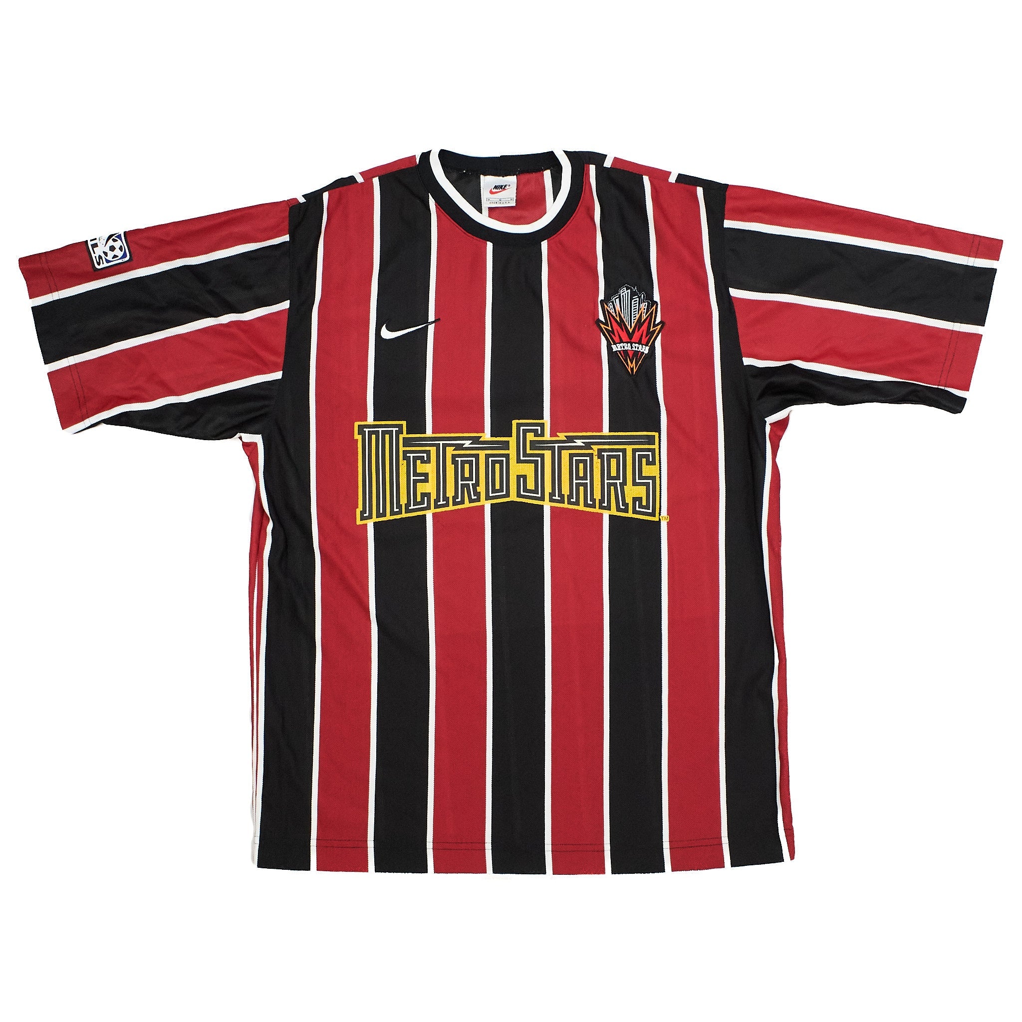 Buy 1997/98 NY/NJ Metrostars Home Shirt (M) Nike ~ Free worldwide shipping ~ Authentic Vintage Football Shirts from Cult Kits
