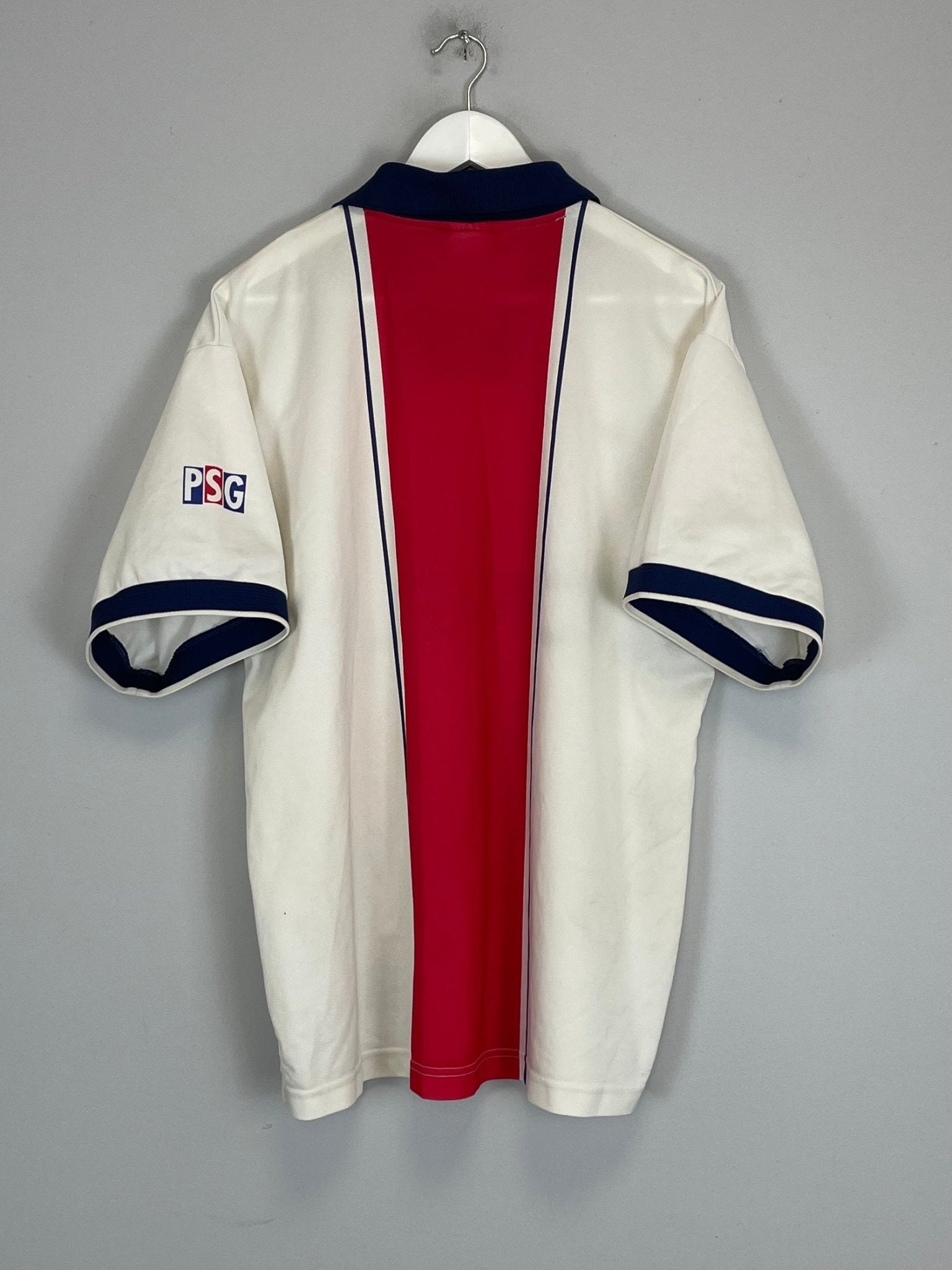 Shop 1997/98 PSG AWAY SHIRT (XL) NIKE, classic football shirts, vintage football shirts & retro soccer jerseys at Cult Kits