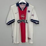 Shop 1997/98 PSG AWAY SHIRT (XL) NIKE, classic football shirts, vintage football shirts & retro soccer jerseys at Cult Kits