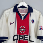 Shop 1997/98 PSG AWAY SHIRT (XL) NIKE, classic football shirts, vintage football shirts & retro soccer jerseys at Cult Kits