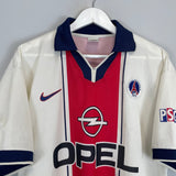 Shop 1997/98 PSG AWAY SHIRT (XL) NIKE, classic football shirts, vintage football shirts & retro soccer jerseys at Cult Kits