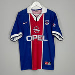 Shop 1997/98 PSG HOME SHIRT (M) NIKE, classic football shirts, vintage football shirts & retro soccer jerseys at Cult Kits