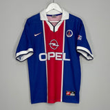 Shop 1997/98 PSG HOME SHIRT (M) NIKE, classic football shirts, vintage football shirts & retro soccer jerseys at Cult Kits