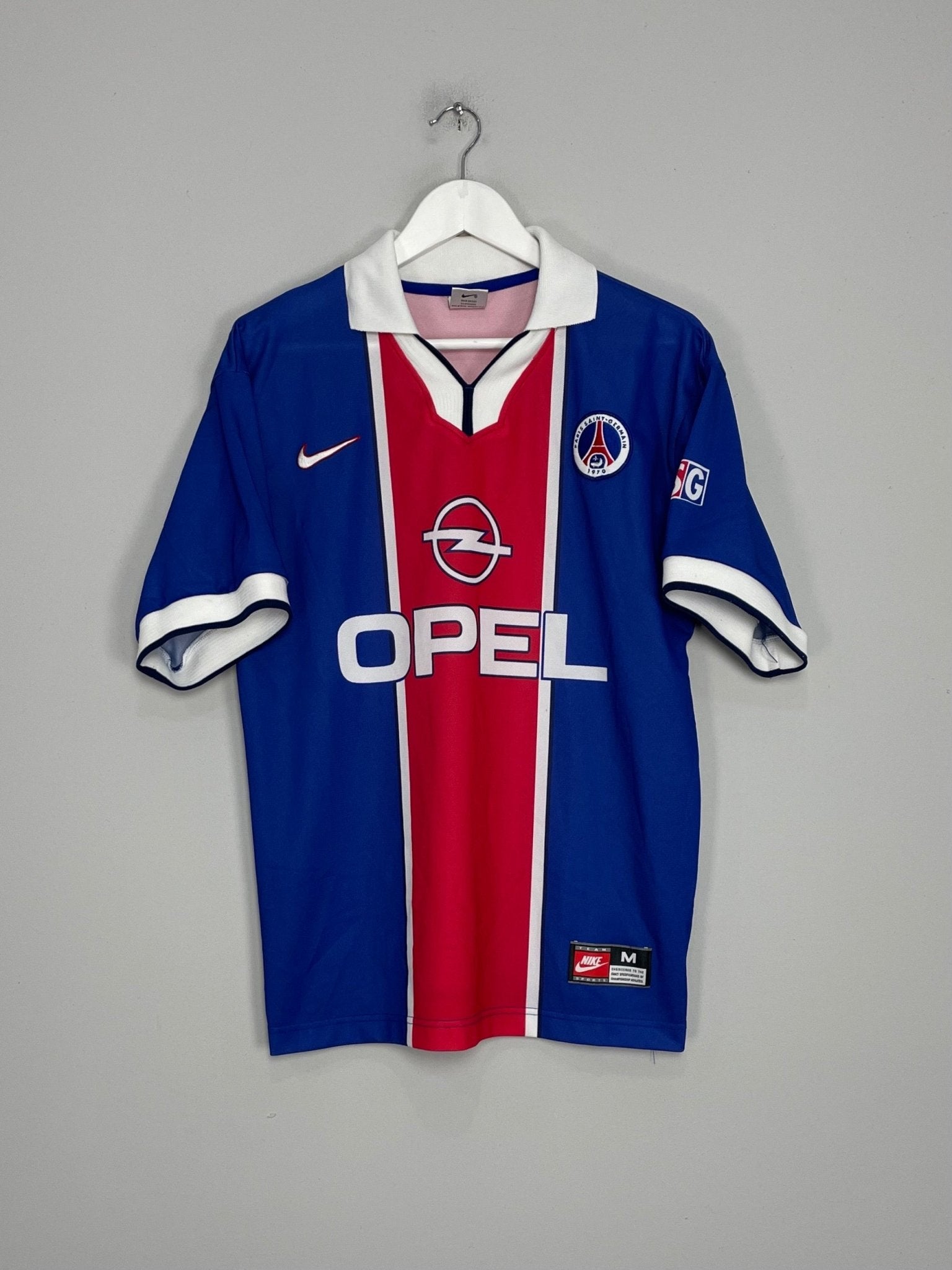 Shop 1997/98 PSG HOME SHIRT (M) NIKE, classic football shirts, vintage football shirts & retro soccer jerseys at Cult Kits
