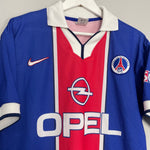 Shop 1997/98 PSG HOME SHIRT (M) NIKE, classic football shirts, vintage football shirts & retro soccer jerseys at Cult Kits